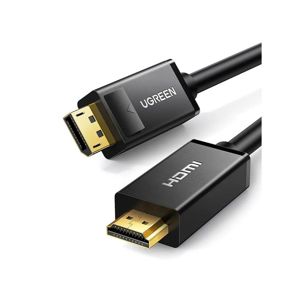 Cabo Displayport Macho para HDMI Macho 1 metro 4K Preto - Ugreen - DP101