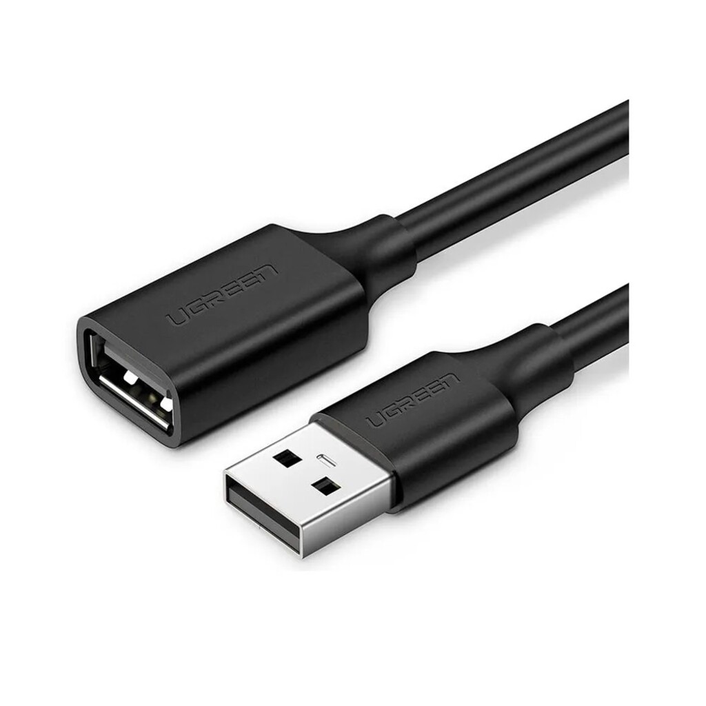 Cabo USB A-Macho - A-Fêmea 1,5 Metros 2.0 Preto - Ugreen - US103