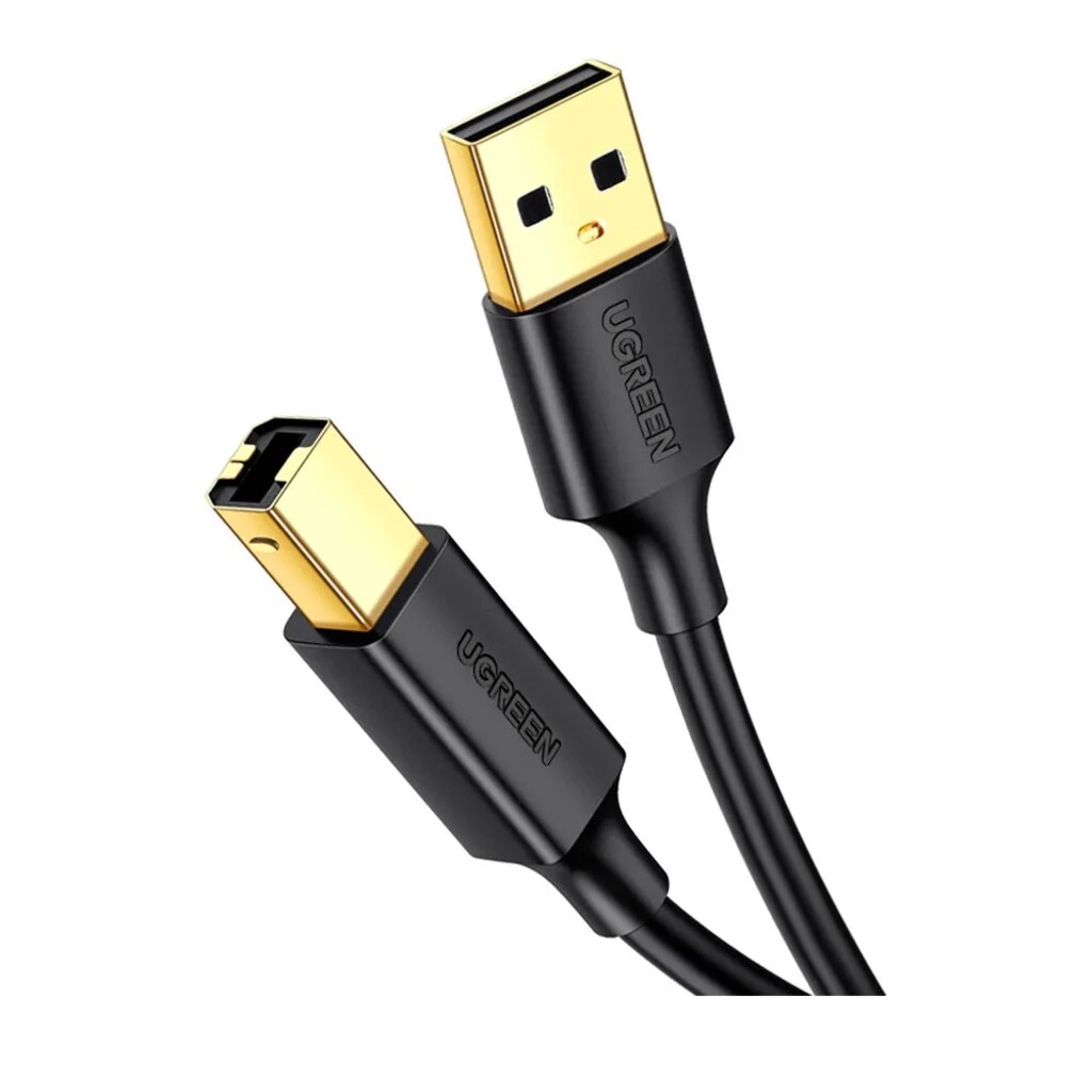 Cabo USB A-Macho - B-Macho 1,5 Metros 2.0 Preto Ugreen - US135